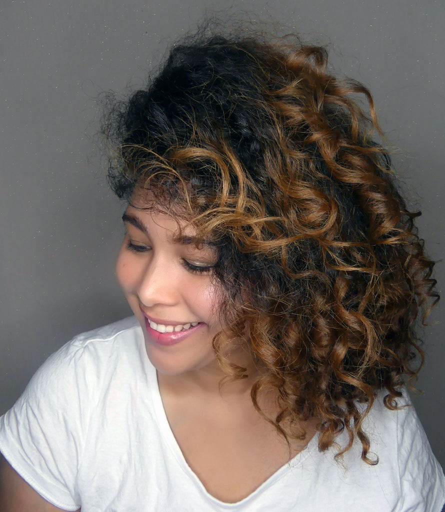 curly ombre hair