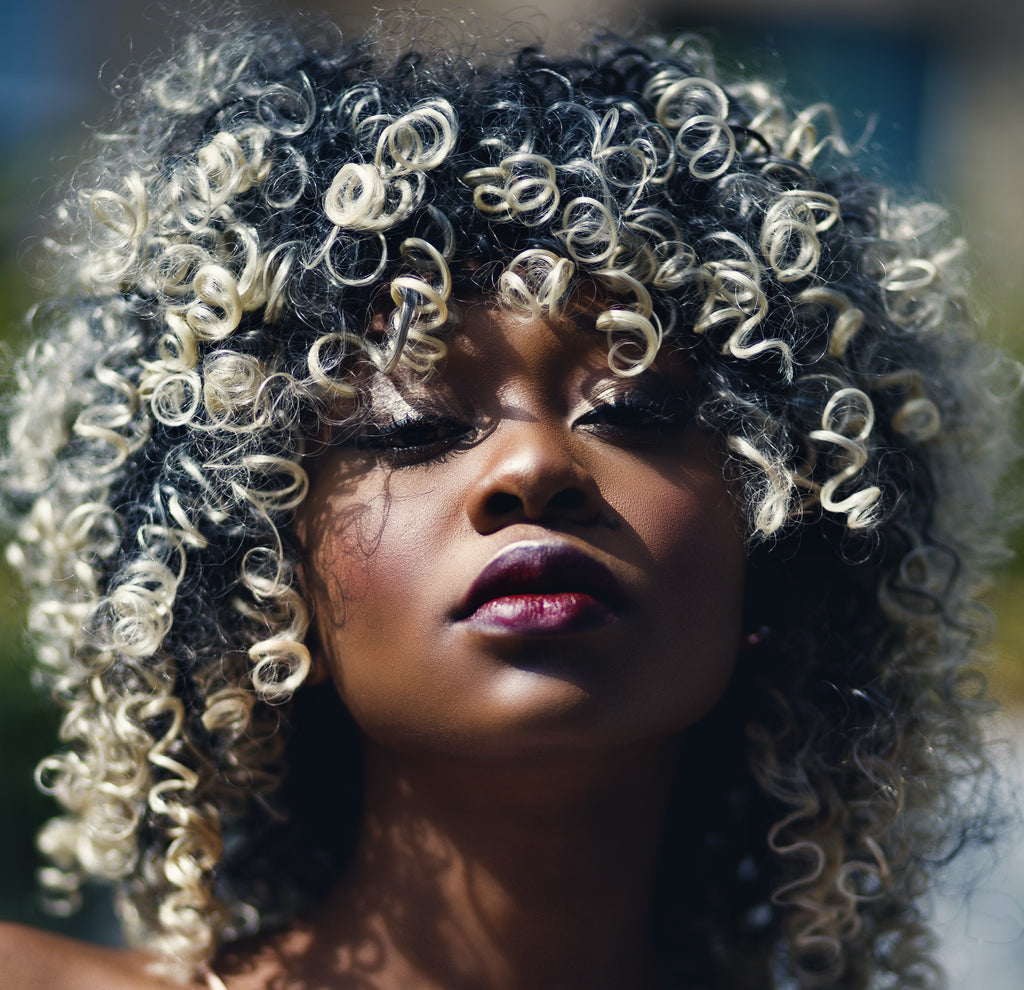 curly hair woman