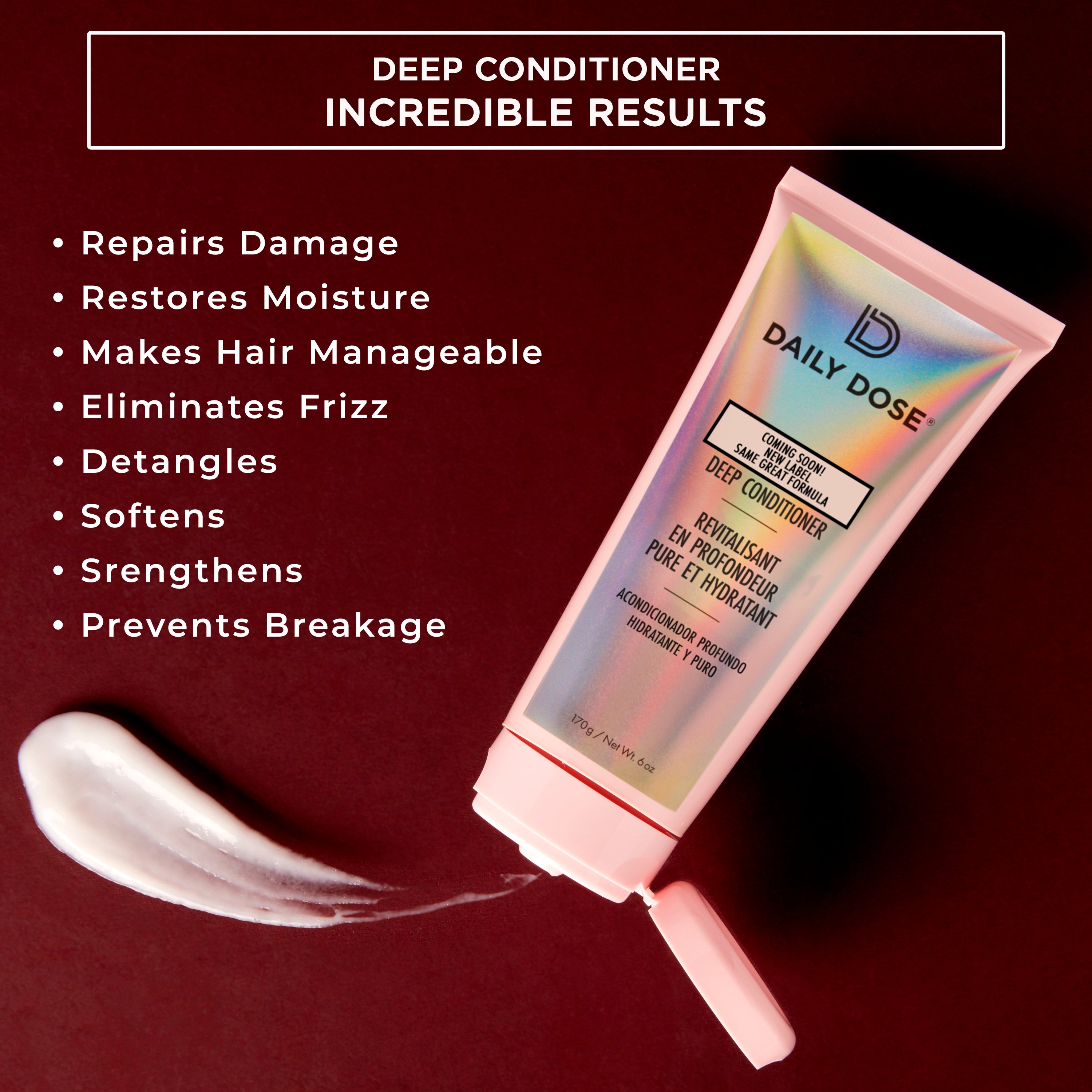 Daily Dose Moisturizing Duo: Leave-In Conditioner Detangler Spray + Deep Conditioner, Hair Mask/Masque - Detangles, Repairs, Restores Dry, Damaged, Color Treated Hair for All Hair Types